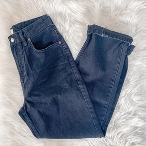 Free People Dakota Straight Leg Jeans 29 Black